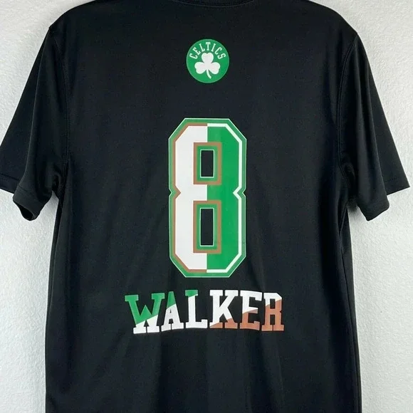 NBA Boston Celtics Basketball Kemba Walker #8 Graphic T-Shirt Mens Size M Black - Picture 6 of 11